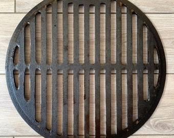 Round Cast Iron Grill Grate, Barbecue Accessories, Gift For Men, Outdoor Patio BBQ, Camping Cooking, Wood Burning Mangal, Brazier, Fire Pit