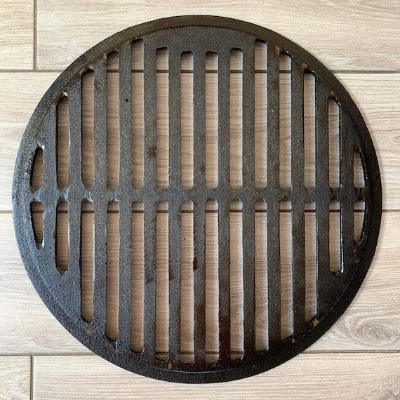 Round Cast Iron Grill Grate, Barbecue Accessories, Gift for Men, Outdoor  Patio BBQ, Camping Cooking, Wood Burning Mangal, Brazier, Fire Pit 