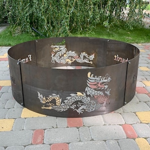 Projektowanie pierścienia ogniowego, Mistyczny pierścień ogniowy, Elficki pierścień ogniowy, Palenisko na zamówienie, Spersonalizowany kominek, Prezent na rocznicę, Prezent dla niego