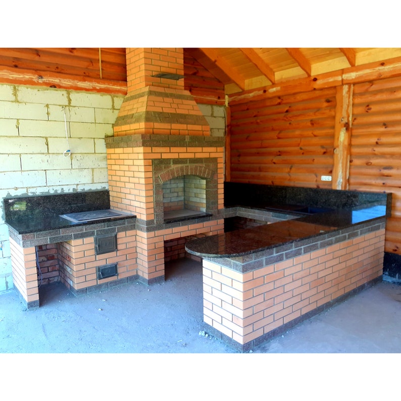 DIY Garden Fireplace, Cauldron Stove, Table, Do It Yourself Construction Plan, Outdoor Fire Pits, Stove With Table, Wood Burning, Pizza Oven image 9