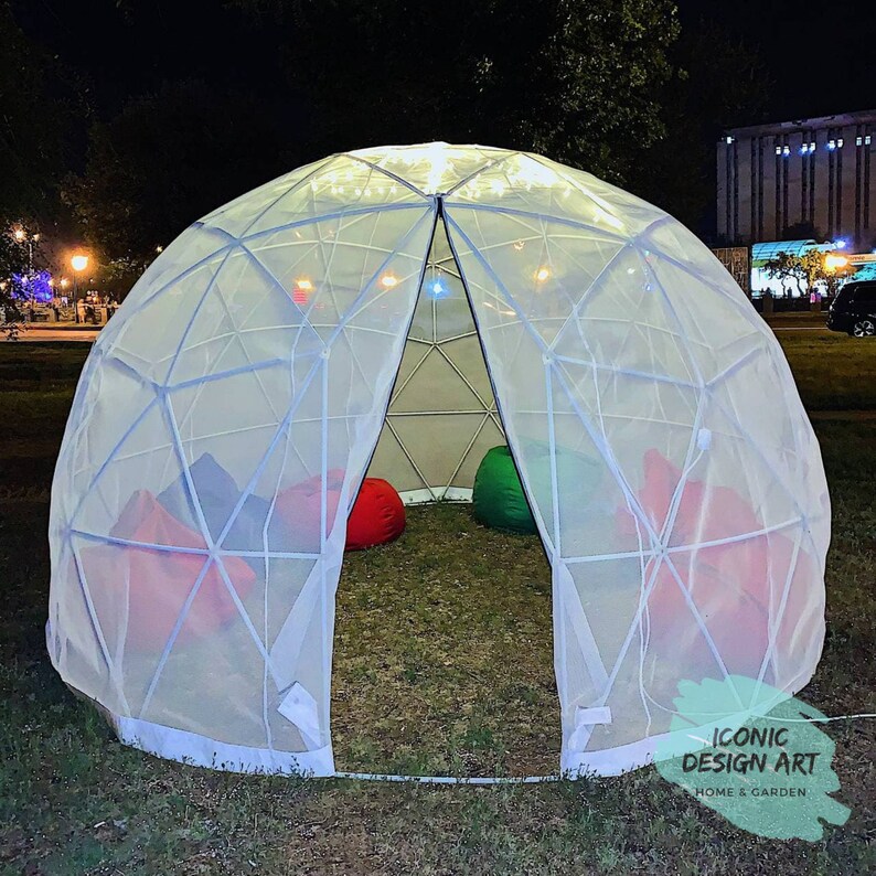 Garden Dome Tent 12 FT Geodesic Dome Tent Eco Geodesic Dome Etsy