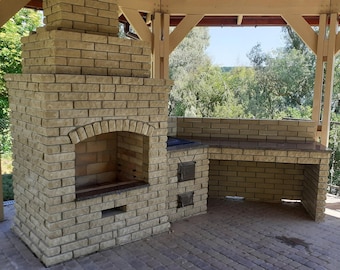 DIY Garden Fireplace, Cauldron Stove, Table, Do It Yourself Construction Plan, Outdoor Fire Pits, Stove With Table, Wood Burning, Pizza Oven