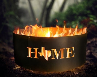 Metal fire pit ring for outdoor party or camping in different sizes