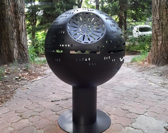 Spaceship globe fire pit 20" for outdoor & garden perfect wedding and anniversary gift EV