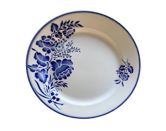 4 plates Nimy blue motif