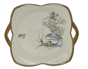 Alka Bavaria, Fine Kobalt, Bone China Teacup Saucer Plate Trio