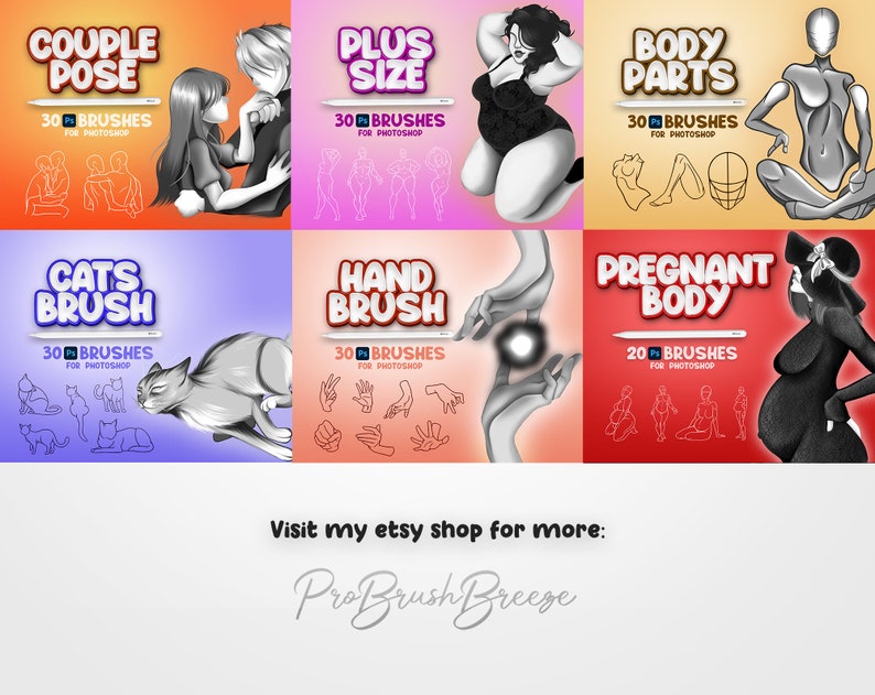 30 Photoshop Körperteile Pinsel, Adobe Fresco Hand Pinsel, Körperstempel, Adobe Photoshop Gliedmaßen Pinsel, Photoshop Bein Pinsel, Kopf Pinsel Bild 6