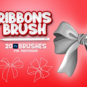 20 Photoshop Ribbons Brushes, Fresco Ribbons Brush, Band Stamp, Photoshop Riband Brushes, Photoshop Tapes Brushes, Photoshop Sash Brushes,