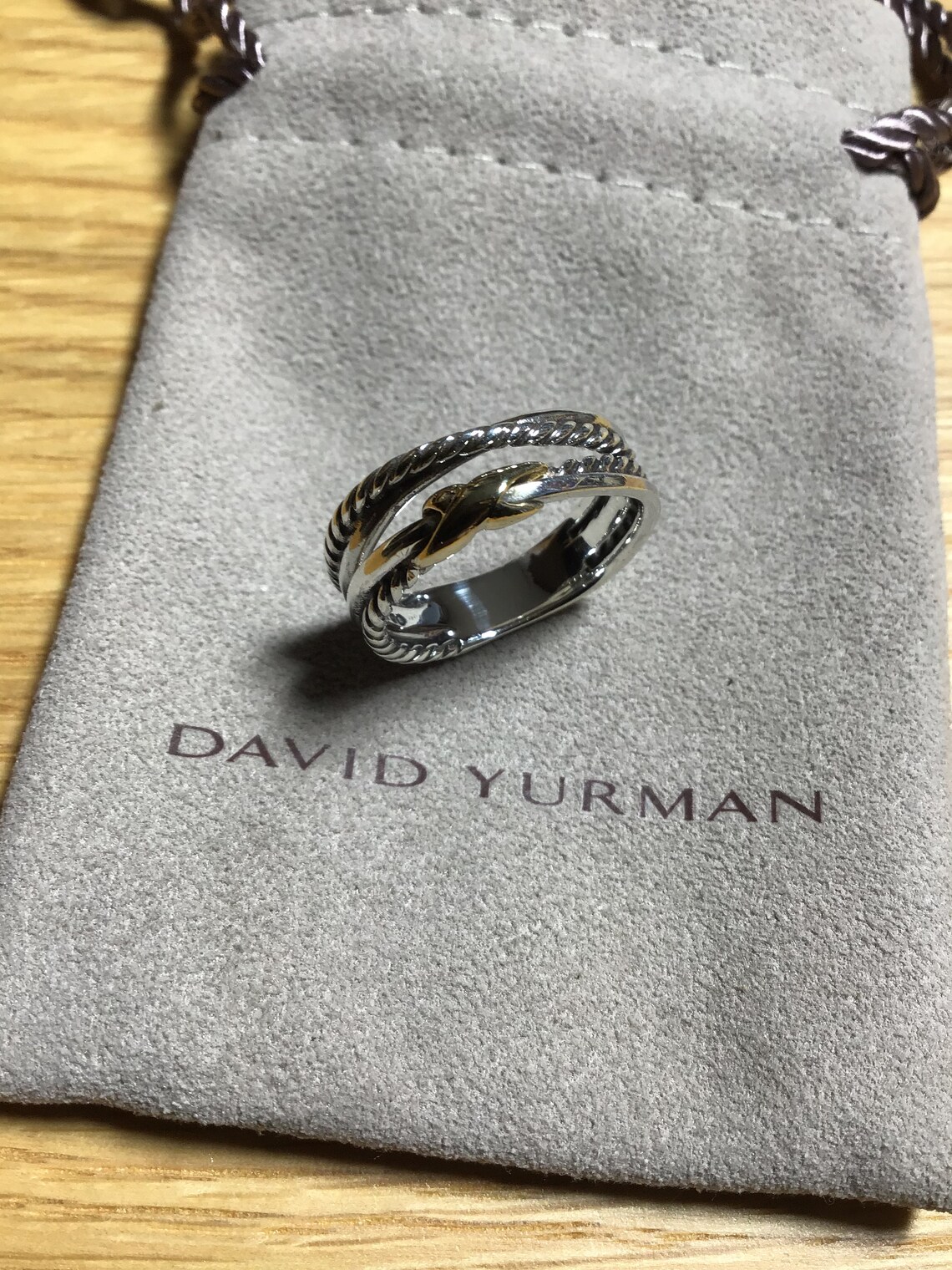 Vintage David yurman sterling silver and 18k gold single x | Etsy