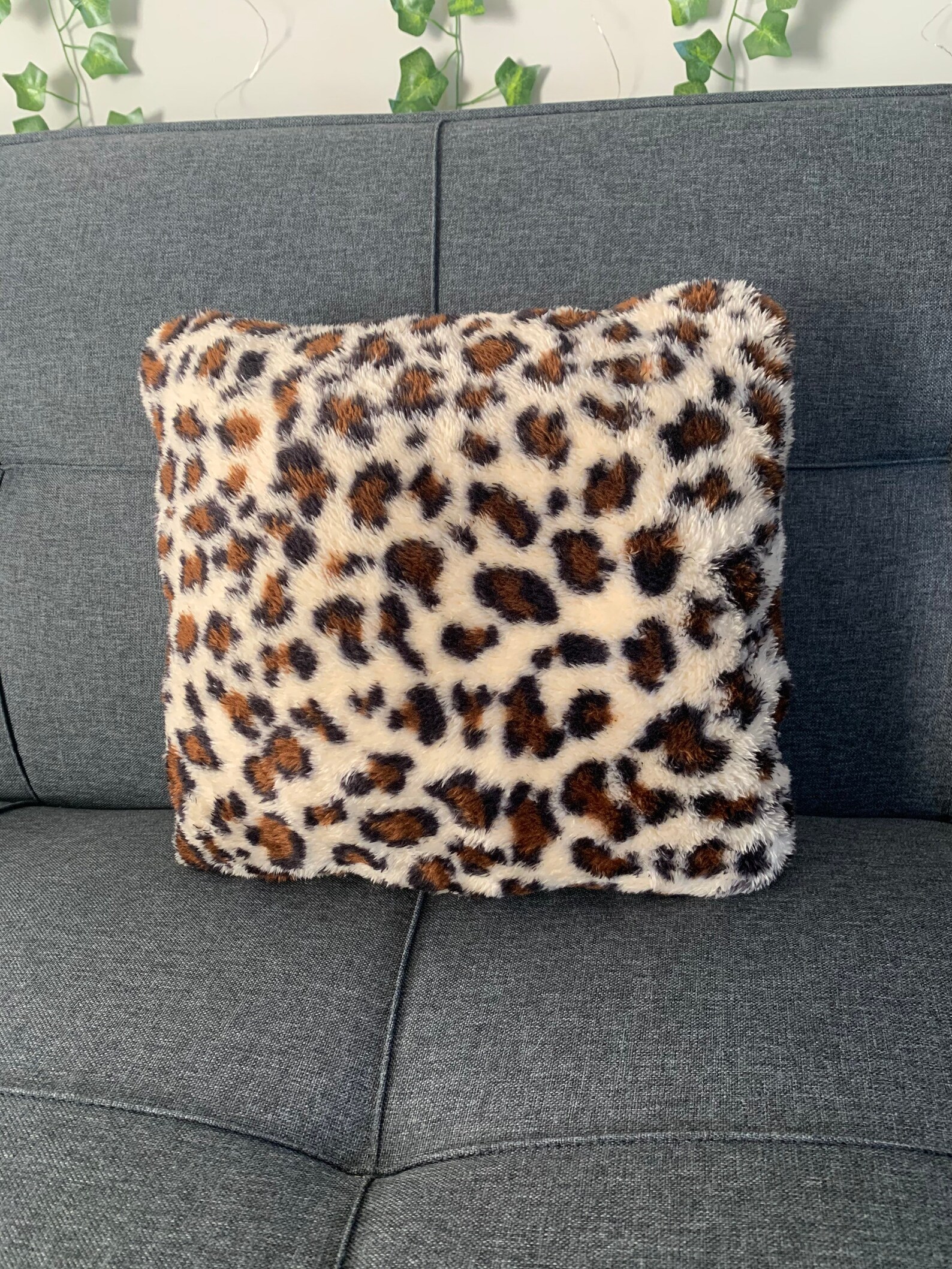 12x12 Soft Cheetah Print Throw Pillow Etsy
