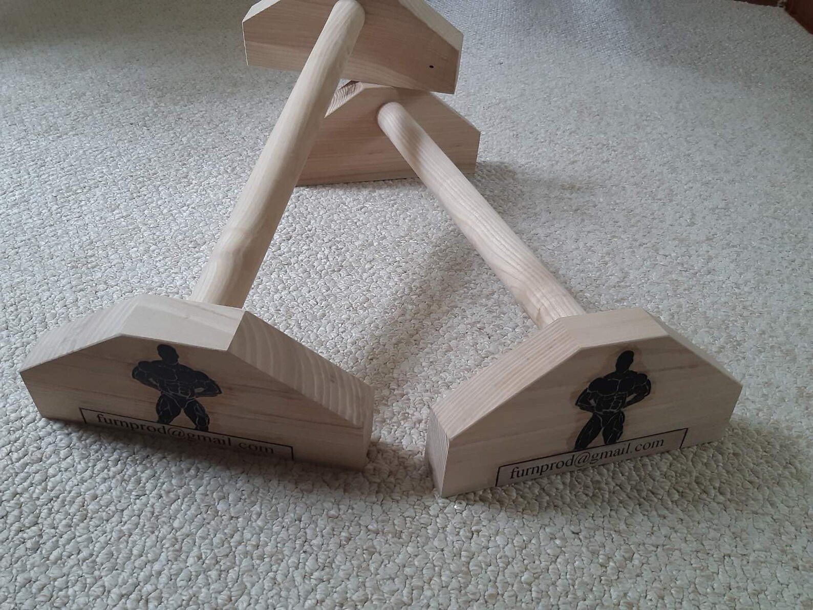 Wooden Parallettes Parallel Bars for Calisthenics Street Etsy