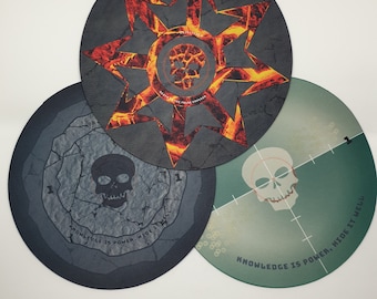 Warhammer objective markers - neoprene mouse pad material