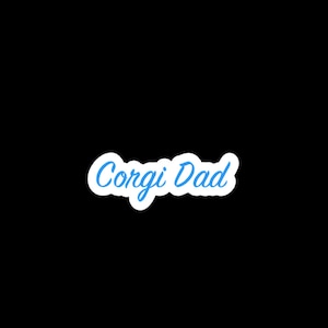 Corgi Dad Sticker