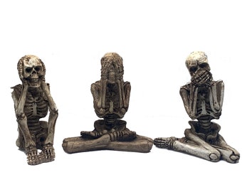 Bare Bone Trio: Hear No Evil, See No Evil, Speak No Evil Skeletons!