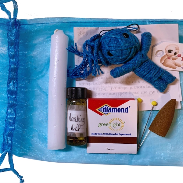 Mini Healing Poppet Spell Kit