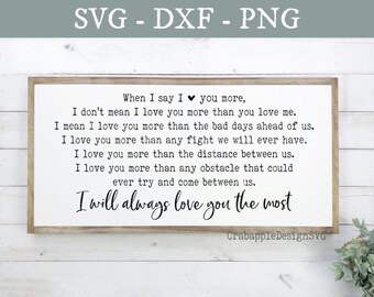 Download Love You More Svg Etsy