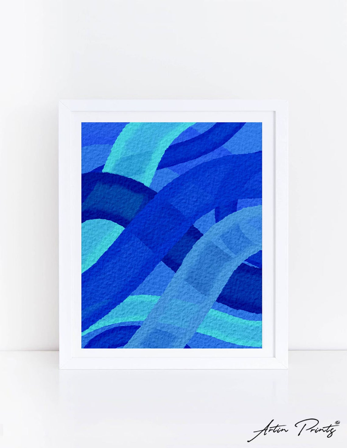 Abstract Printable Art Set of 2 Prints Colorful Print Art Etsy