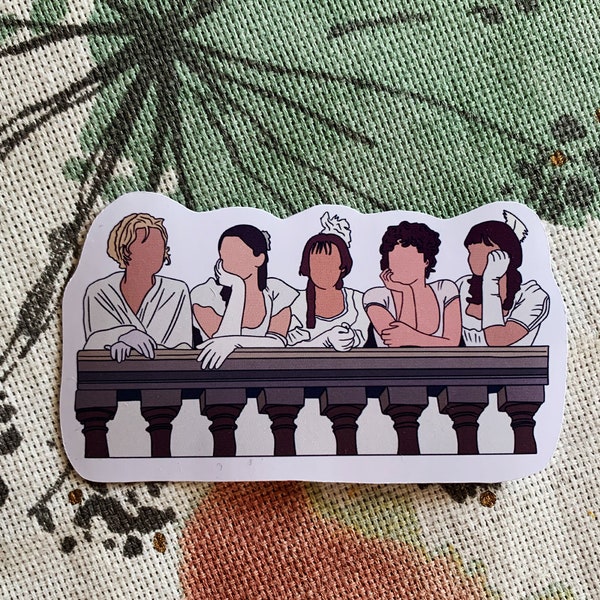 Bennet Sisters stickers - Jane Austen - Pride and Prejudice - Emma - Persuasion - Jane Bennet - Lydia Bennet - Elizabeth Bennet- Mr Darcy