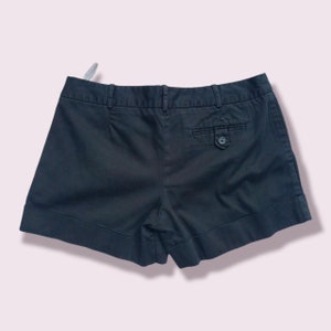 Y2k Oasis black darted shorts Rolled up hem  size 14