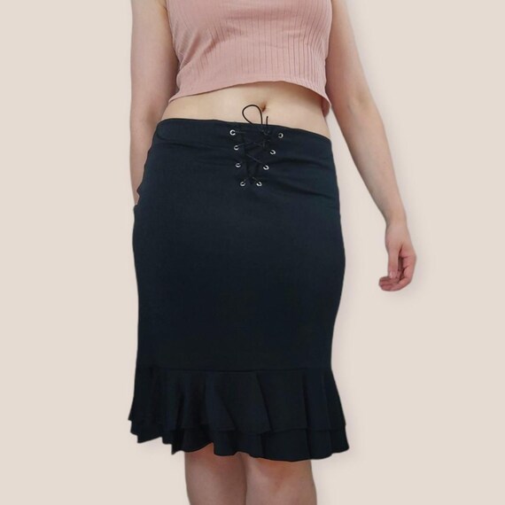 Black lace skirt size 14 sales