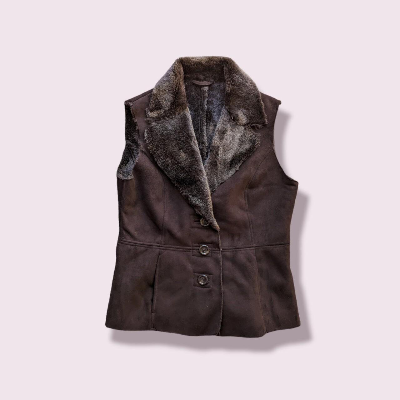 Laura ashley fur gilet sale