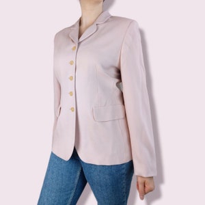 Vintage 90s pink blazer St Michael size 10 chic retro