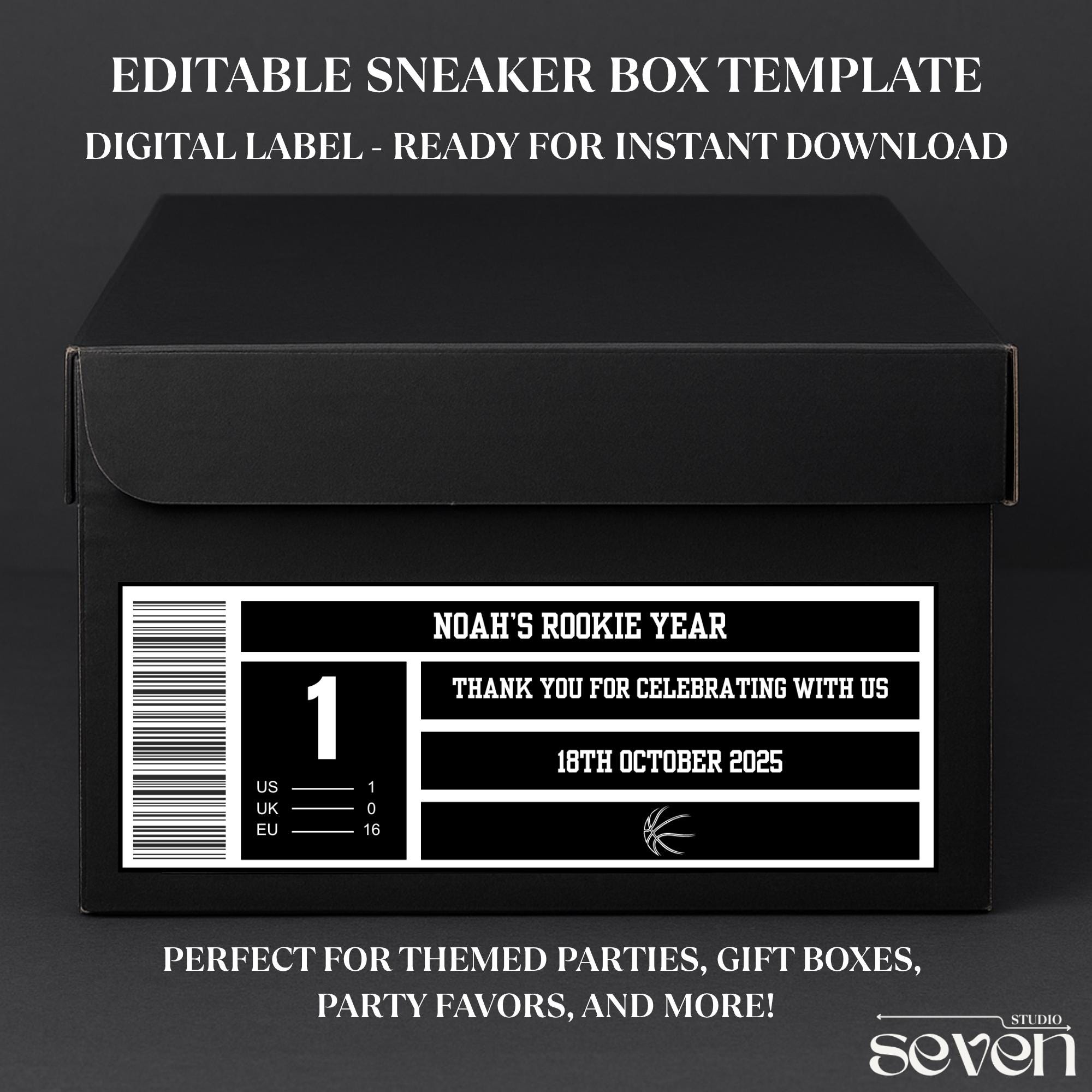 black jordan shoe box