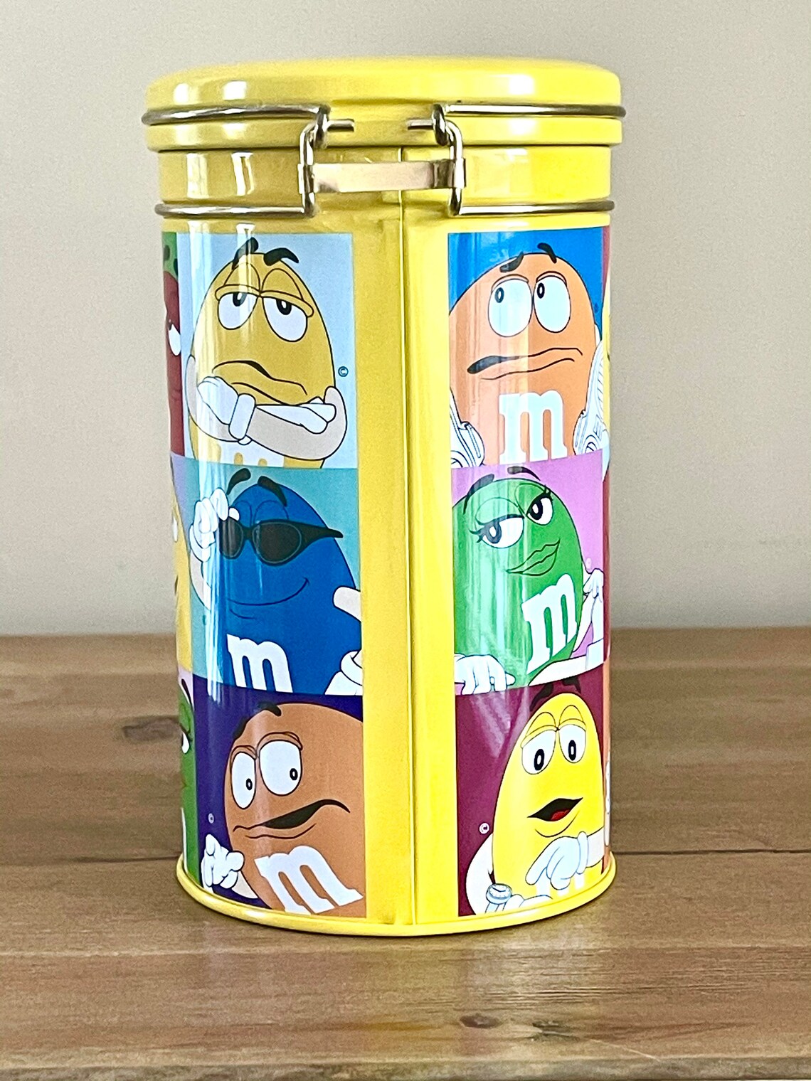 Vintage M&M Canister Tin 2013 Etsy