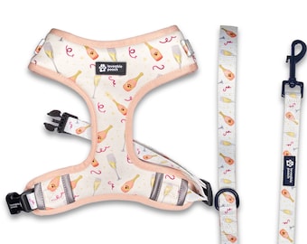Rosé All Day Dog Walk Set, Dog Chest Harness, Dog Vest Harness, Cute Dog Harness, Girl Dog Harness, Adjustable Dog Harness, Designer Harness
