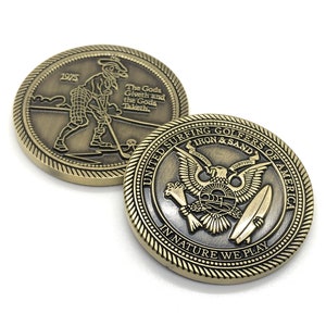 Golf Ball Marker | Challenge Coin | Surf and Golf