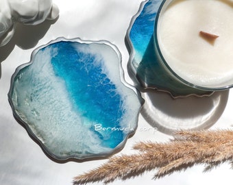 Resin Coasters Set of 2 Geode Style in Any Color