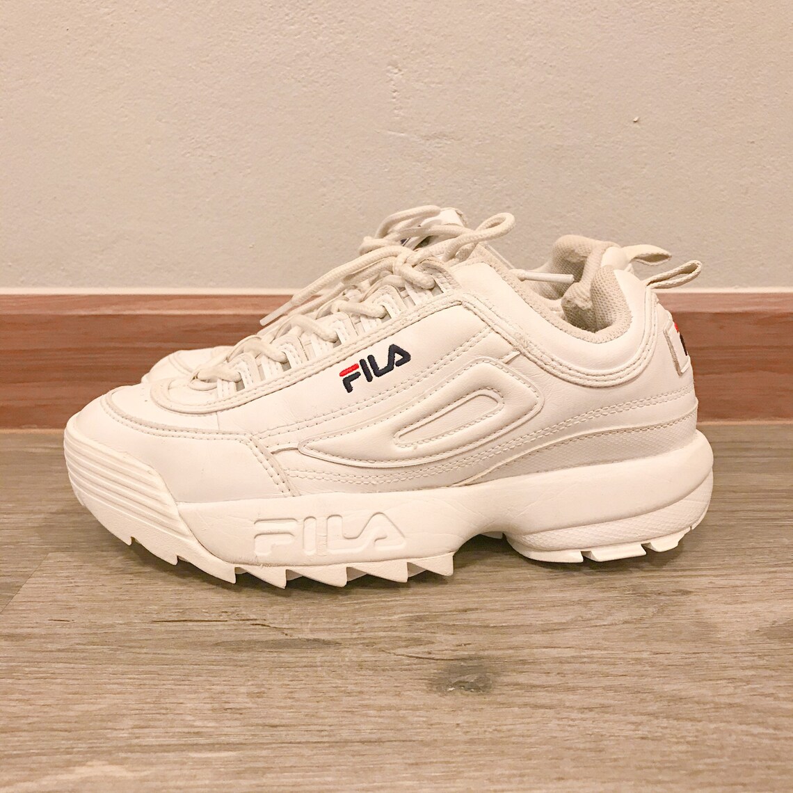 100% Original FILA shoe FS1HTB1071X-WWT White Second | Etsy