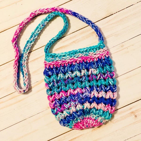 Crochet Toddler Bag, Crossbody Bag, Girls Purse, Toddler purse, Gift for Toddler Girl, Crochet Boho Bag, Crochet Kid Bag