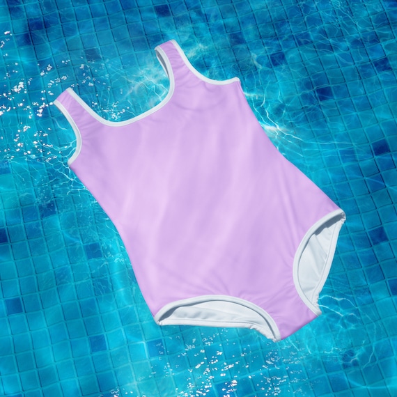 Light Lavender Youth One Piece Swimsuit