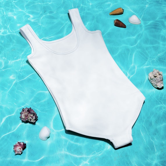 White Kids One Piece Swimsuit