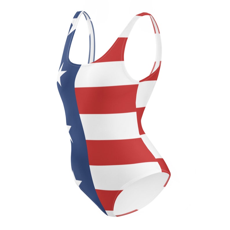 American Flag Onepiece Swimsuit Women's Etsy