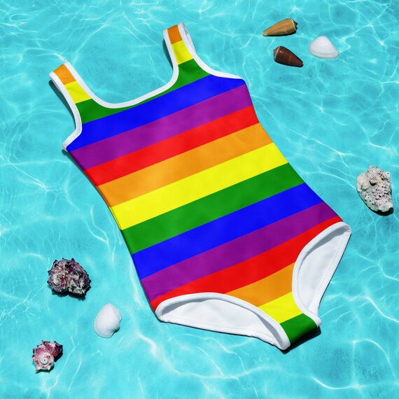 Rainbow One Piece Kids Swimsuit