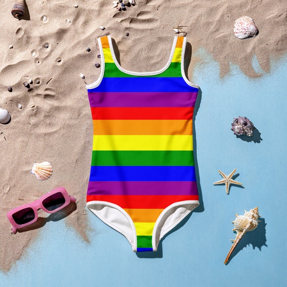 Rainbow One Piece Toddler Swimsuit