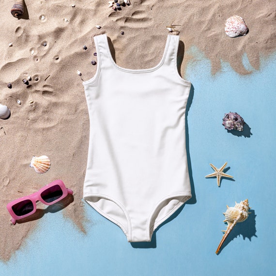 White Toddler One Piece Swimsuit