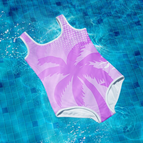 Light Lavender Youth One Piece Swimsuit