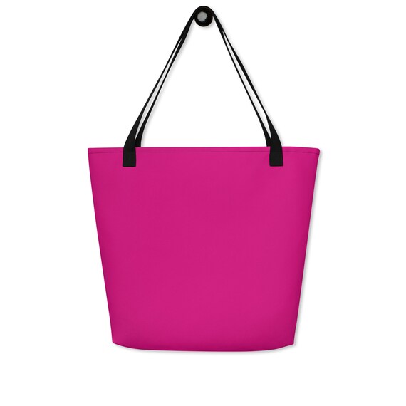 Deep Pink Large Tote Bag