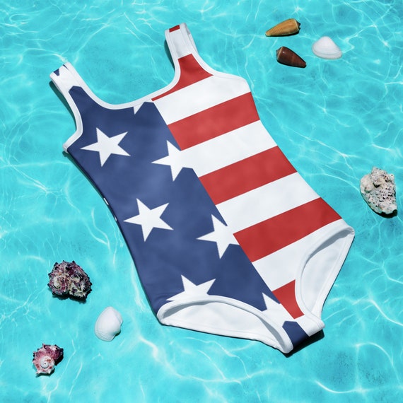 American Flag Kids Swimsuit