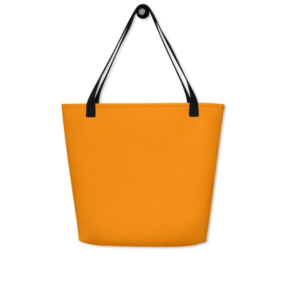 Bright Orange Large Tote Bag