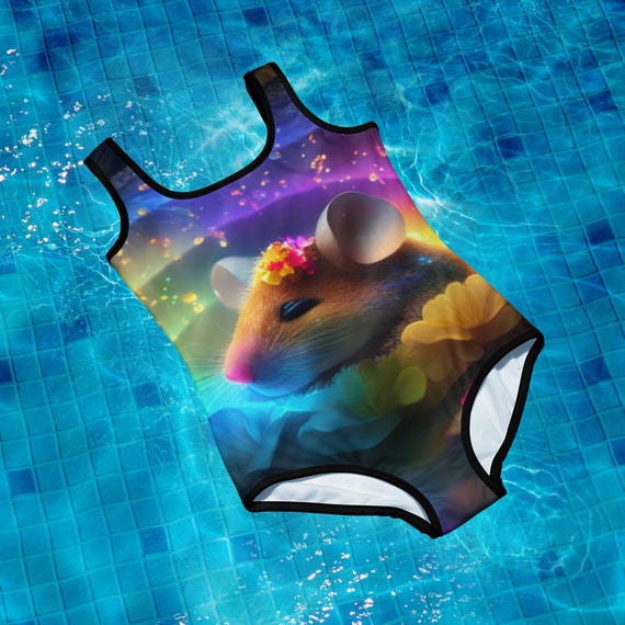 Cute Rainbow Mouse Youth Swimsuit