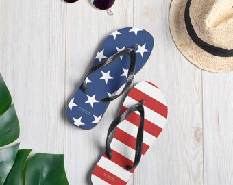 Tongs drapeau américain pour adultes