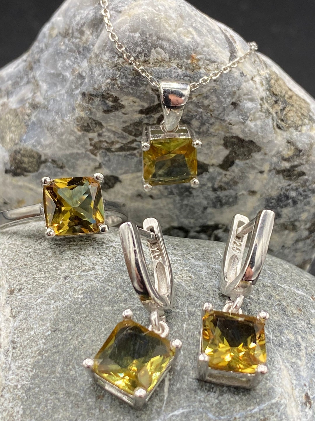 Zultanite Jewelry Set,silverjewelry Set,handmadesilverjewelry Set