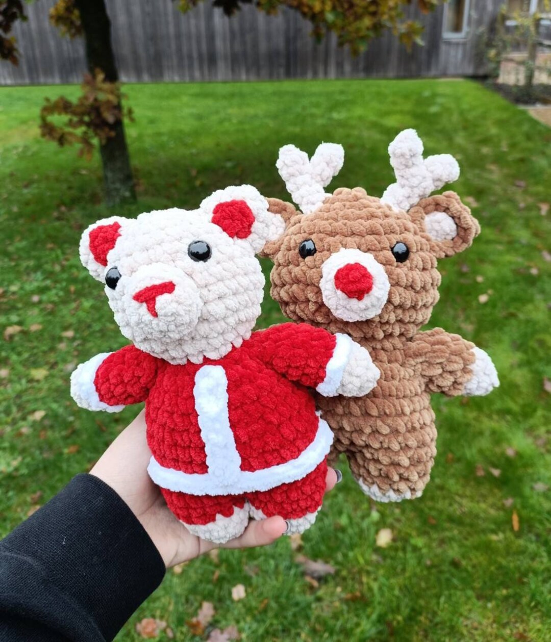 Handmade Crochet Reindeer – Christmas Toy, Santa Edition main image 1