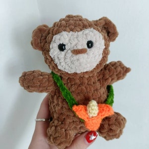 Crochet Amigurumi Monkey | Monkey Teddy with Banana | Cute Crochet Monkey Plushie