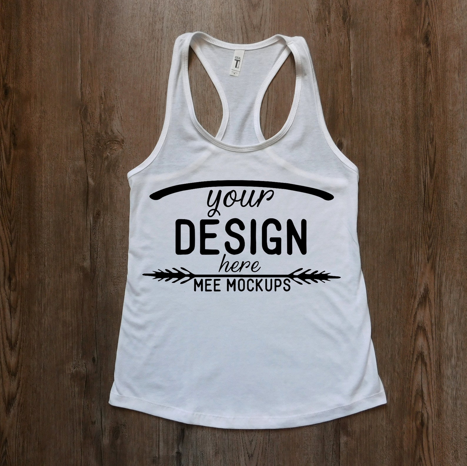 Download White Next Level Racerback Tank Top Mockup Racerback Tank ...