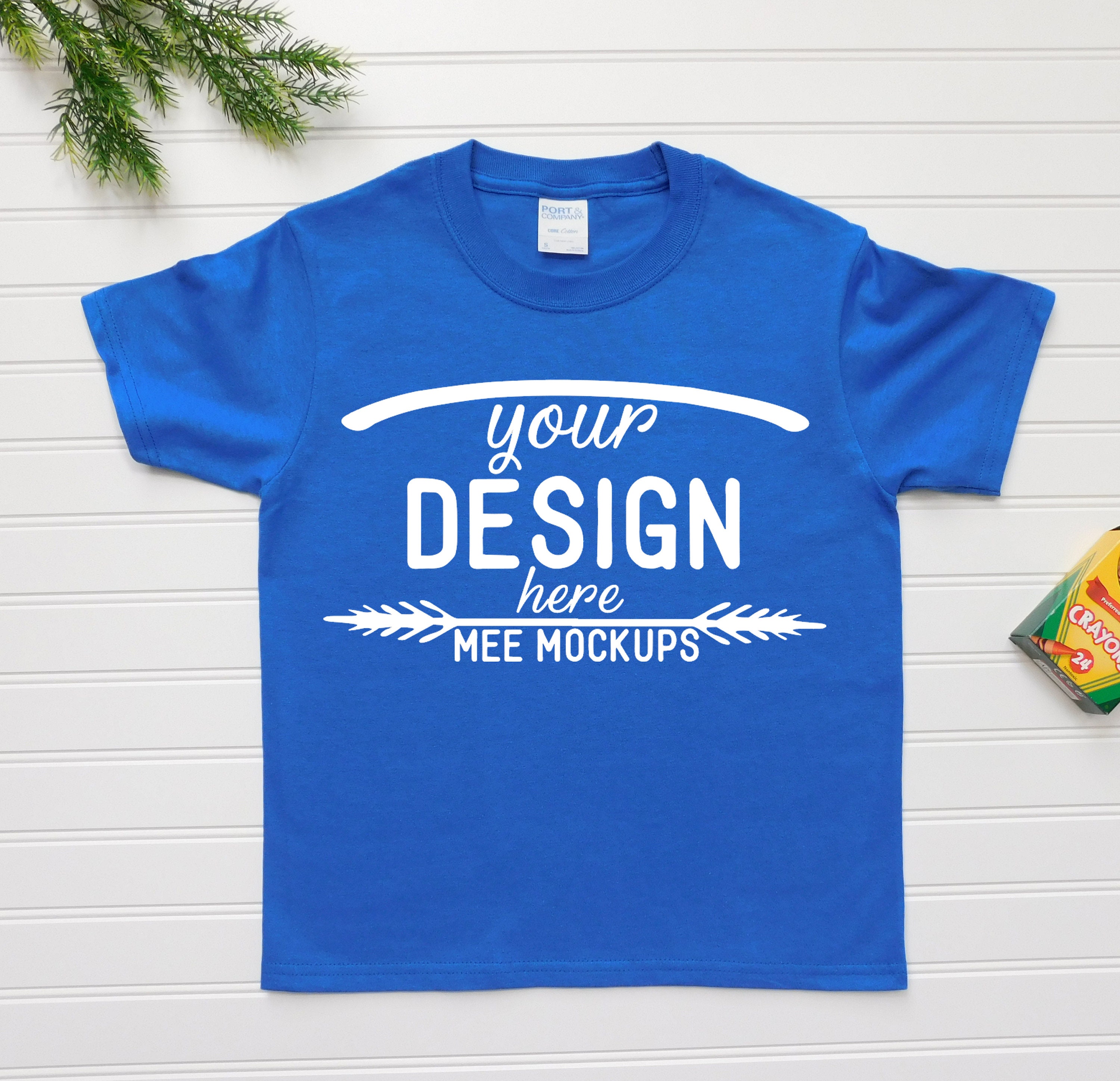 Royal Blue Youth Tshirt Mockup Blue P&C Kids Tshirt Etsy
